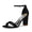 Women's Silk Satin With Peep Toe Ankle Strap Chunky Heel Evening Shoes