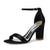 Women's Silk Satin With Peep Toe Ankle Strap Chunky Heel Evening Shoes