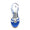 Women's Silk Satin Rhinestone With Ankle Strap Peep Toe Chunky Heel Party Shoes