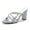 Women's Silk Satin With Rhinestone Peep Toe Chunky Heel Party Shoes