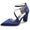 Women's Silk Satin With Ankle Strap Closed Toe Chunky Heel Evening Shoes