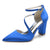 Women's Silk Satin With Ankle Strap Closed Toe Chunky Heel Evening Shoes