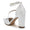 Women's Silk Satin With Ankle Strap Pearl Tassel Closed Toe Chunky Heel Party Shoes