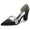 Women's Silk Satin With Rhinestone Closed Toe Chunky Heel Evening Shoes