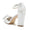Women's Silk Satin Ankle Strap Rhinestone Closed Toe Chunky Heel Party Shoes