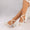 Women's Lace Silk Satin With Closed Toe Ankle Strap Chunky Heel Evening Shoes