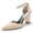 Women's Silk Satin With Closed Toe Ankle Strap Chunky Heel Wedding Shoes