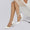 Women's Silk Satin With Lace-up Ankle Strap Pearl Closed Toe Chunky Heel Wedding Shoes
