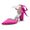 Women's Silk Satin With Ankle Strap Lace-up Pearl Closed Toe Chunky Heel Wedding Shoes