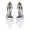 Women's Silk Satin Closed Toe With Pearl Chunky Heel Wedding Shoes