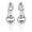 Women's Silk Satin Closed Toe Rhinestone Chunky Heel Wedding Shoes