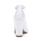 Women's Silk Satin With Ankle Strap Rhinestone Closed Toe Chunky Heel Evening Shoes