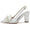 Women's Silk Satin With Bowknot Closed Toe Chunky Heel Wedding Shoes