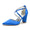 Women's Silk Satin With Ankle Strap Closed Toe Chunky Heel Wedding Shoes