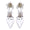 Women's Silk Satin Closed Toe With Ankle Strap Rhinestone Chunky Heel Evening Shoes