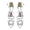 Women's Silk Satin With Ankle Strap Rhinestone Closed Toe Chunky Heel Wedding Shoes