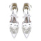 Women's Silk Satin With Ankle Strap Rhinestone Closed Toe Chunky Heel Party Shoes