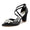 Women's Silk Satin With Ankle Strap Rhinestone Closed Toe Chunky Heel Party Shoes