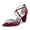 Women's Silk Satin With Ankle Strap Rhinestone Closed Toe Chunky Heel Party Shoes