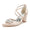 Women's Silk Satin With Ankle Strap Rhinestone Closed Toe Chunky Heel Party Shoes