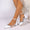 Women's Silk Satin With Closed Toe Ankle Strap Chunky Heel Evening Shoes With Rhinestone