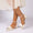 Women's Silk Satin With Closed Toe Ankle Strap Chunky Heel Evening Shoes With Bowknot & Rhinestone