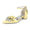 Women's Silk Satin With Closed Toe Ankle Strap Chunky Heel Evening Shoes With Bowknot & Rhinestone