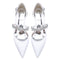 Women's  Silk Satin With Closed Toe Ankle Strap Chunky Heel Evening Shoes With Rhinestone