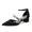Women's  Silk Satin With Closed Toe Ankle Strap Chunky Heel Evening Shoes With Rhinestone