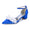 Women's Silk Satin With Closed Toe Ankle Strap Chunky Heel Evening Shoes With Beading