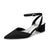 Women's Silk Satin With Closed Toe Ankle Strap Chunky Heel Evening Shoes