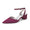 Women's Silk Satin With Closed Toe Ankle Strap Chunky Heel Evening Shoes