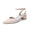 Women's Silk Satin With Closed Toe Ankle Strap Chunky Heel Evening Shoes