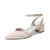 Women's Silk Satin With Closed Toe Ankle Strap Chunky Heel Evening Shoes