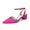 Women's Silk Satin With Closed Toe Ankle Strap Chunky Heel Evening Shoes