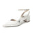 Women's Silk Satin With Closed Toe Ankle Strap Chunky Heel Evening Shoes