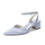 Women's Silk Satin With Closed Toe Ankle Strap Chunky Heel Evening Shoes