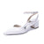 Women's Silk Satin With Closed Toe Ankle Strap Chunky Heel Evening Shoes