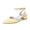Women's Silk Satin With Closed Toe Ankle Strap Chunky Heel Evening Shoes