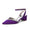Women's Silk Satin With Closed Toe Ankle Strap Chunky Heel Evening Shoes With Rhinestone