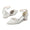 Women's Silk Satin With Closed Toe Ankle Strap Chunky Heel Evening Shoes With Pearl