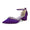 Women's Silk Satin With Closed Toe Ankle Strap Chunky Heel Evening Shoes With Pearl