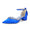 Women's Silk Satin With Closed Toe Ankle Strap Chunky Heel Evening Shoes With Pearl