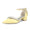 Women's Silk Satin With Closed Toe Ankle Strap Chunky Heel Evening Shoes With Pearl