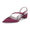 Women's Silk Satin With Closed Toe Ankle Strap Chunky Heel Evening Shoes With Pleats