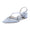 Women's Silk Satin With Closed Toe Ankle Strap Chunky Heel Evening Shoes With Pleats