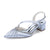 Women's Silk Satin With Closed Toe Ankle Strap Chunky Heel Evening Shoes With Pleats