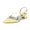 Women's Silk Satin With Closed Toe Ankle Strap Chunky Heel Evening Shoes With Pleats