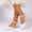Women's Silk Satin With Closed Toe Ankle Strap Chunky Heel Evening Shoes With Rhinestone & Bowknot