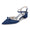 Women's Silk Satin With Closed Toe Ankle Strap Chunky Heel Evening Shoes With Rhinestone & Bowknot